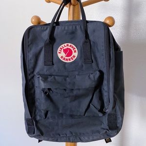 Fjallraven Kanken Classic Black Travel Backpack